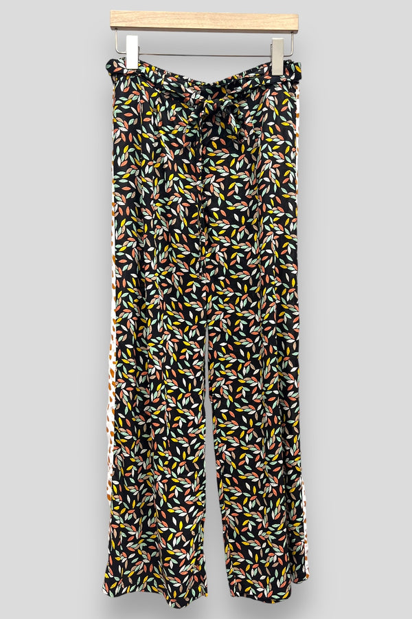 Floral Print Trouser With Belt AH04688