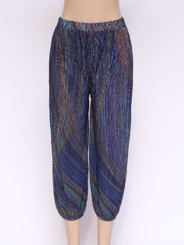 Abstract Print Stretchable Fabric Alladin Pants AH3260