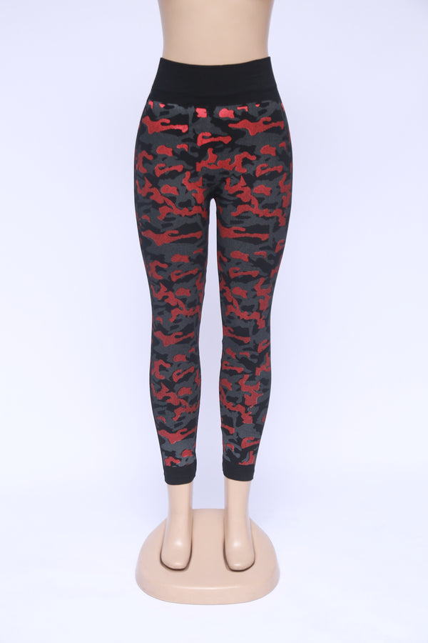 Printed Stretchable Camouflage Leggings AH4380