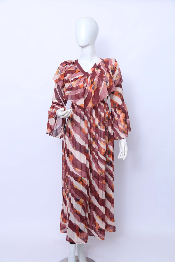 Chiffon Fabric Women Maxi AH 4227