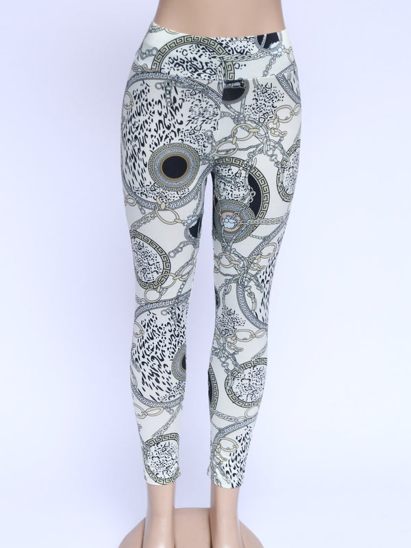 Volaria Star Printed Stretchable Jeggings AH3706